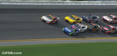 Race Car With Ford On Side GIF