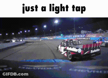 Race Car With Just A Light Tap GIF
