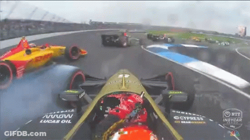 Race Car With Lucas Oil GIF