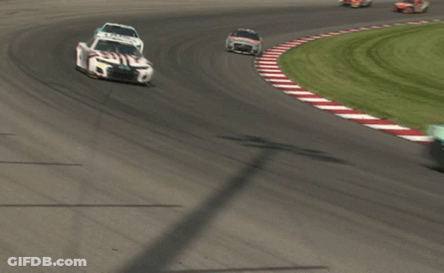 Race Car With McDonald's Advertisement GIF