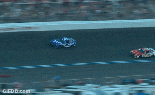 Race Car With McDonald's On Side GIF