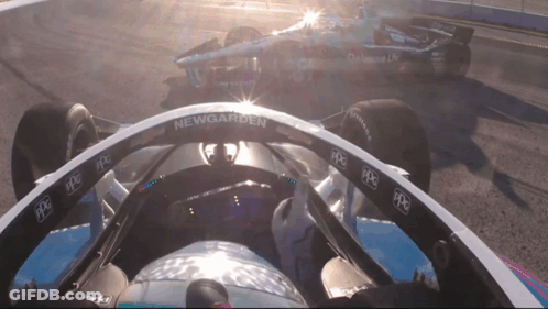 Race Car With Newgarden GIF