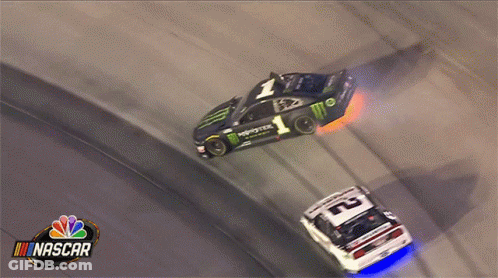 Race Car With Number 1 GIF