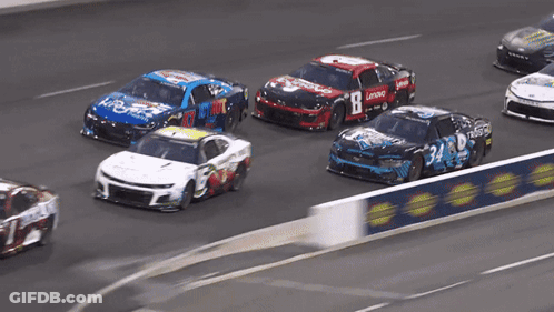 Race Car With Number 10 GIF