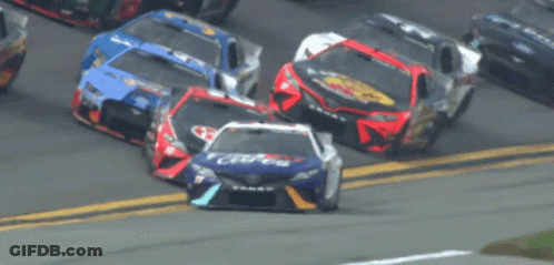 Race Car With Number 11 GIF