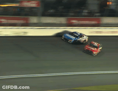 Race Car With Number 14 GIF