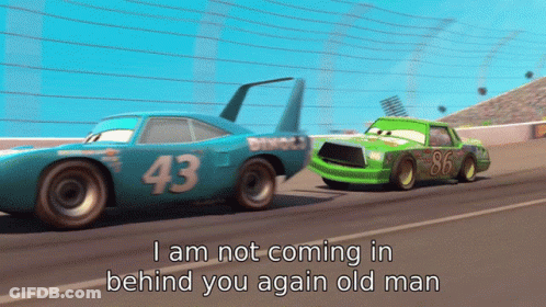 Race Car With Number 43 GIF
