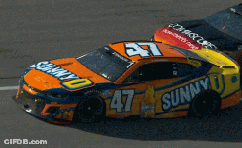 Race Car With Number 47 GIF