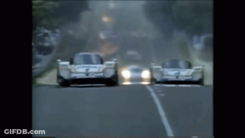 Race Car With Number 7 Driving GIF