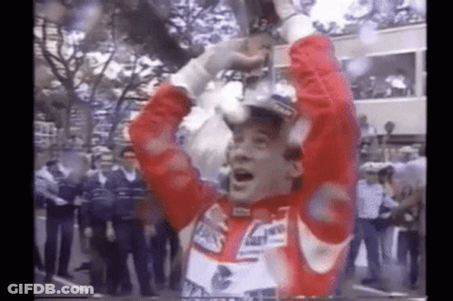 Race Car With Senna GIF