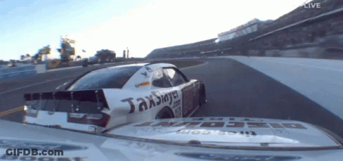 Race Car With Tax Slayer GIF