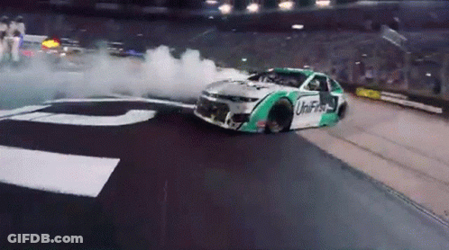 Race Car With Unifirst On Side GIF