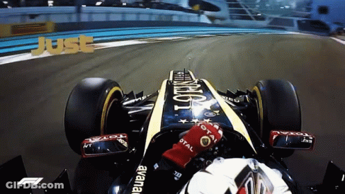 Race Car With Word Total GIF