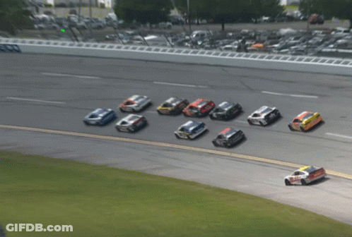 Race Cars Lined Up On Track Number 29 GIF