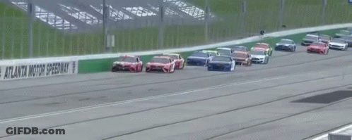 Race Cars Racing On Track Car Number 89 GIF