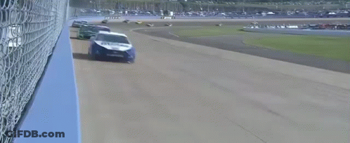 Race Cars Racing On Track GIF