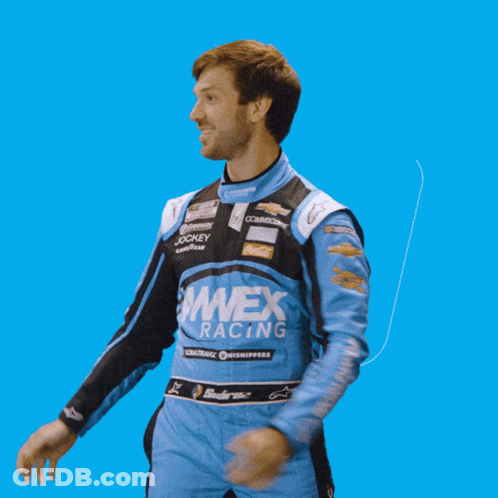 Race Cars Racing On Track With Number 89 GIF