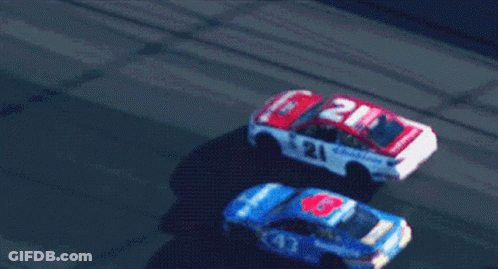 Race Cars Racing On Track GIF