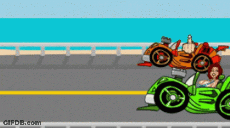Race Motorcycle Anime GIF