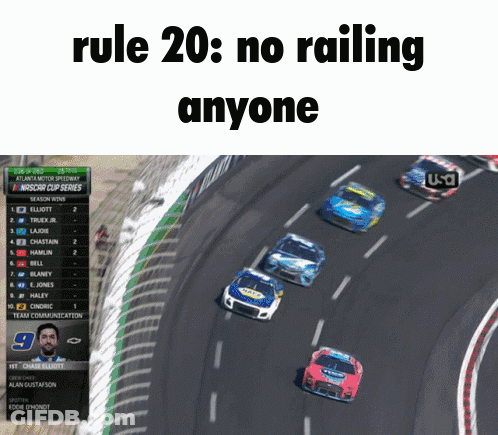Race Screenshot Rule 20 No Railing Anyone GIF