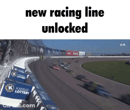 Race Track New Racing Line Unlocked GIF