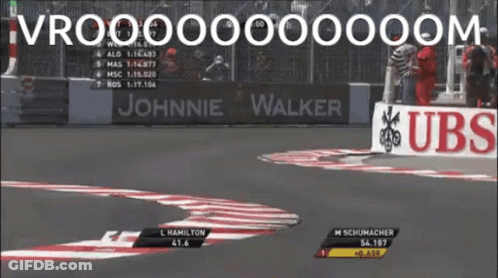 Race Track Saying Johnnie Walker UBS GIF