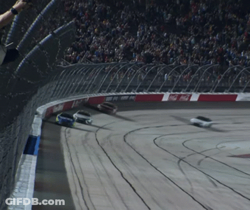Race Track With Coca-Cola Sign GIF