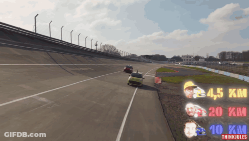 Race Track With Words Thinkjules GIF