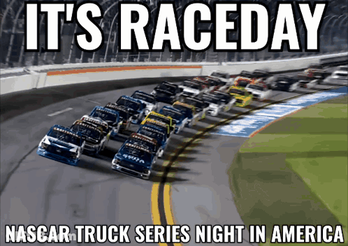 Raceday NASCAR Truck Series Night In America Poster GIF