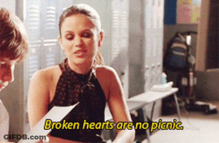 Rachel Bilson Explains Heart Break GIF