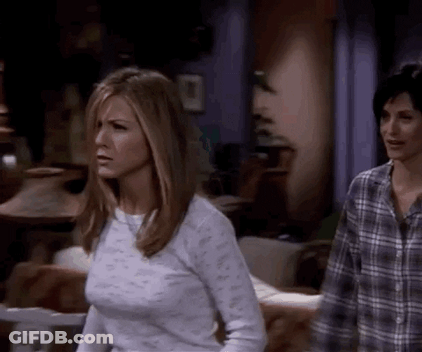 Rachel Green Back Off GIF