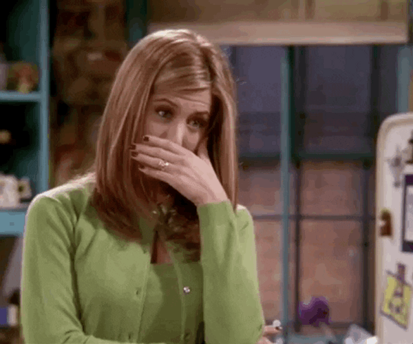 Rachel Green Trying No To Laugh GIF