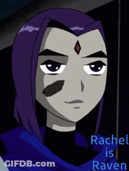 Rachel Is Raven Smiling GIF