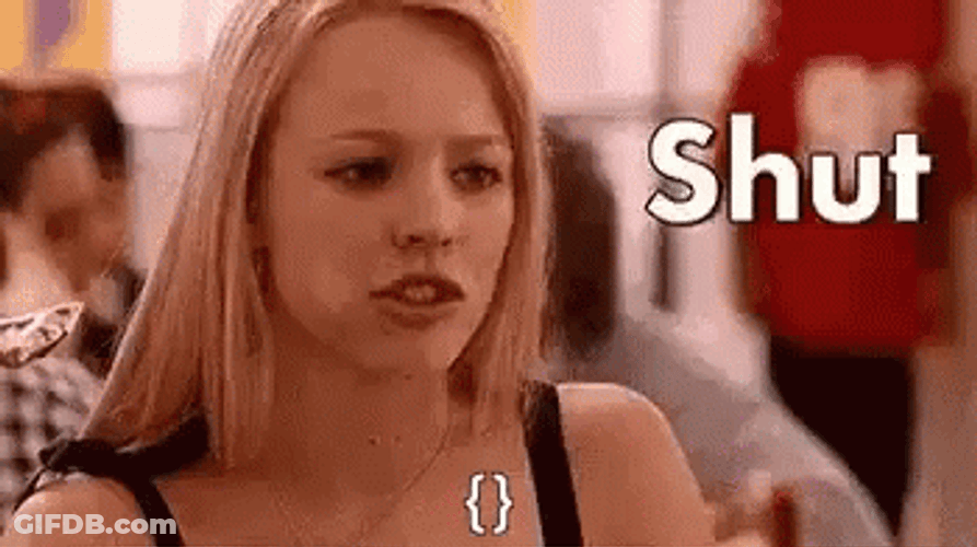 Rachel McAdams Shut Up GIF