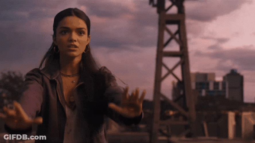 Rachel Zegler Shazam GIF