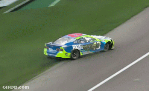 Racing Car With Focus On Side GIF