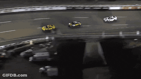 Racing Cars With Ford Sticker GIF