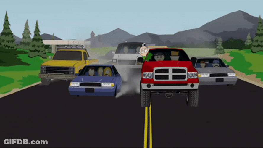 Racing Speeding Cartooon GIF