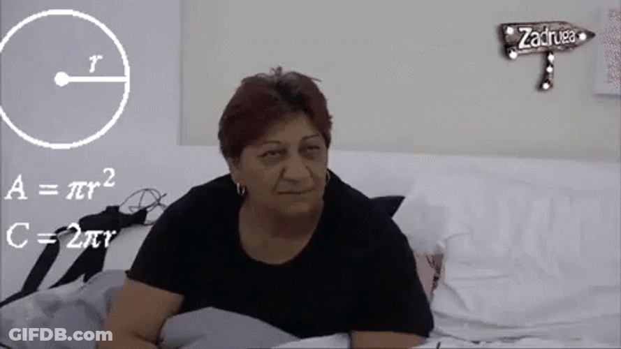 Rada Vasic Confused Hangover Math GIF