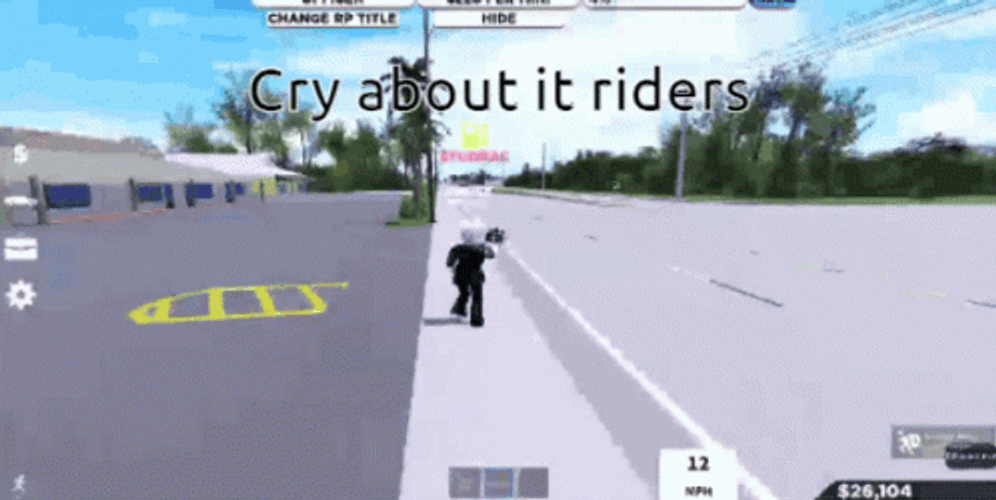 Radar Cry About It Riders Roblox GIF