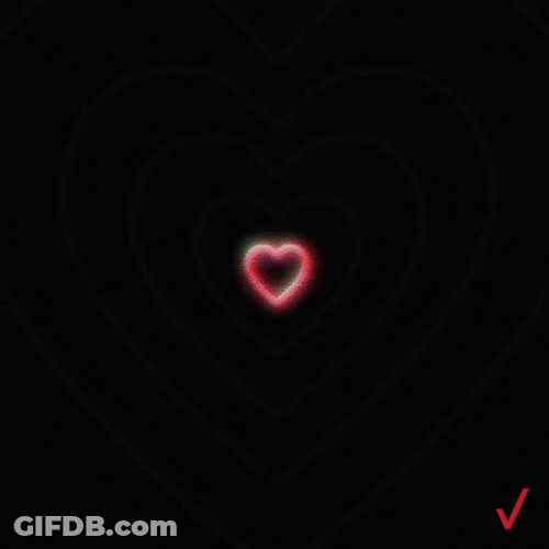 Radiant Light Heart Tunnel GIF