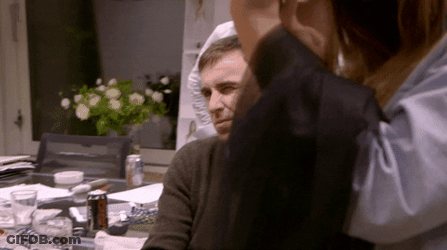 Raf Simons Cruella Scene Judging GIF