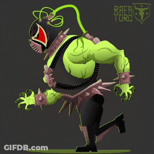 Rafa Toro Is The Name Of The Artist Behind This Cartoon Character GIF