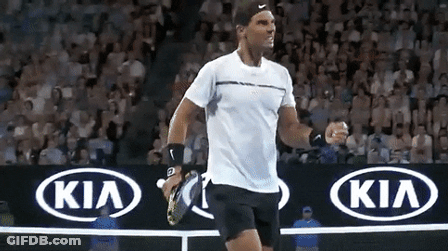 Rafael Nadal Fired Up With Passion GIF