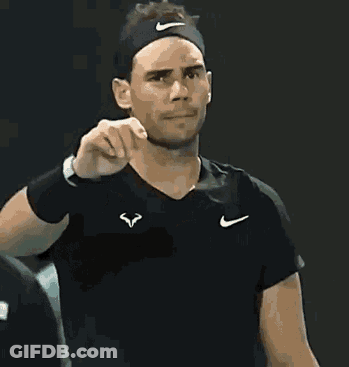 Rafael Nadal Pointing GIF