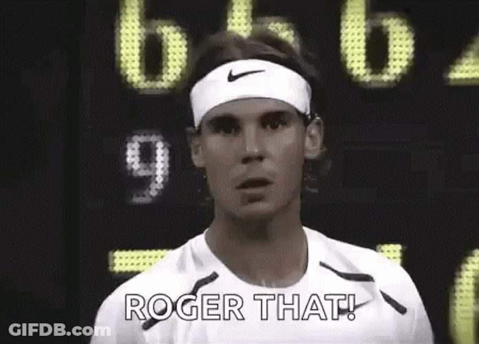 Rafael Nadal Roger That GIF