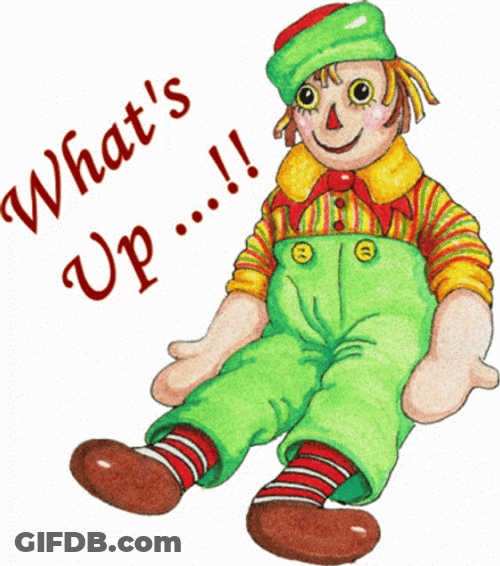 Rag Doll Raggedy Andy Whats Up GIF