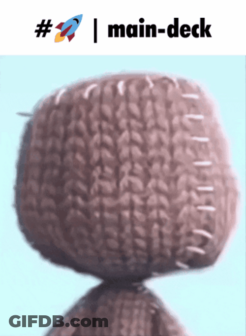 Rag Doll Sackboy Main Deck GIF