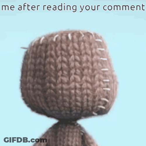 Rag Doll Sackboy Me After Reading Your Comment GIF