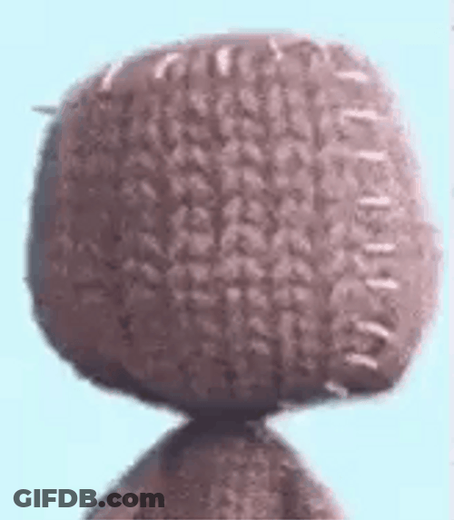 Rag Doll Sackboy Meme Face GIF